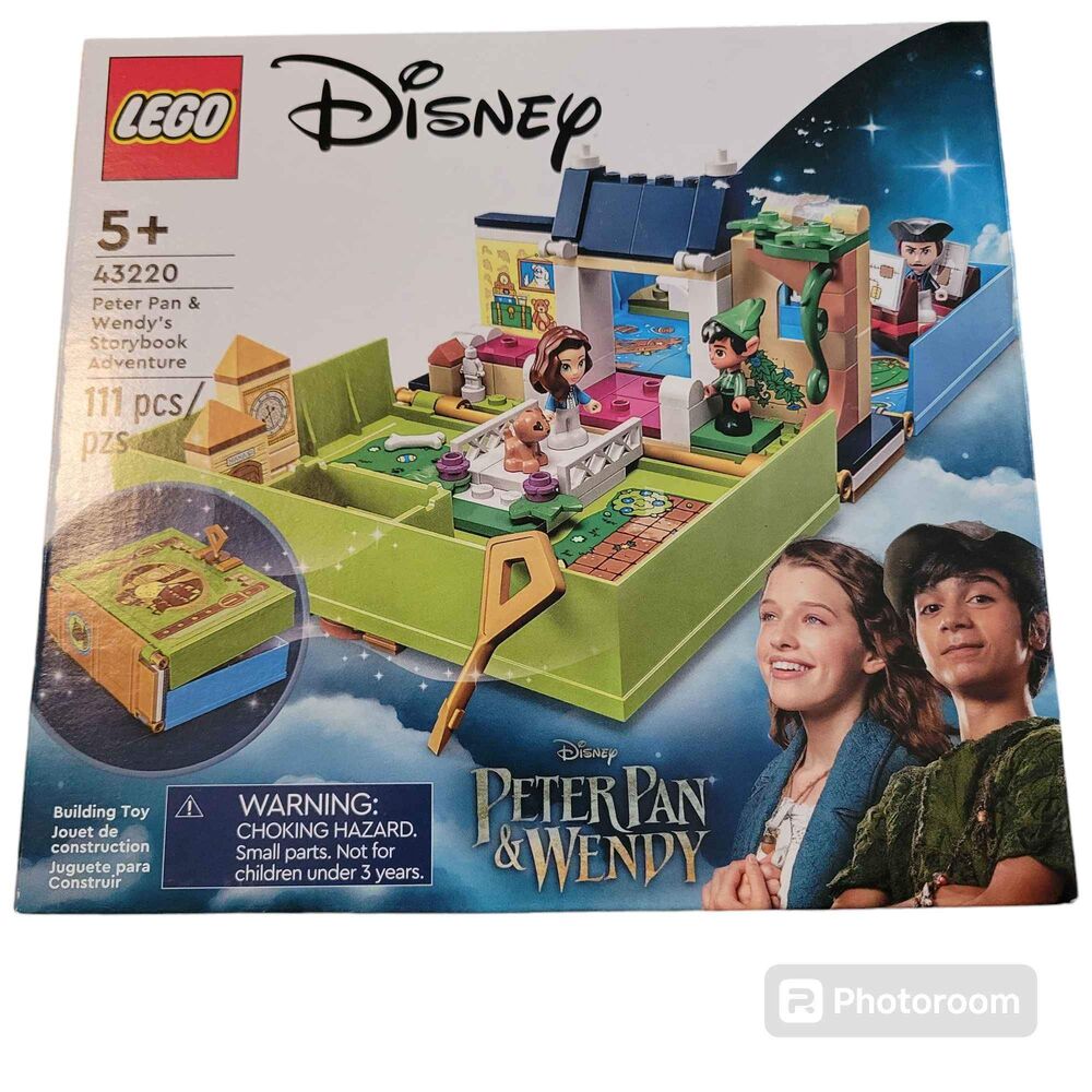 NEW LEGO 5+ Disney Peter Pan & Wendy Storybook Adventure 111 pieces 43220